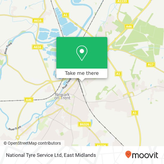 National Tyre Service Ltd map