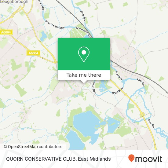 QUORN CONSERVATIVE CLUB map