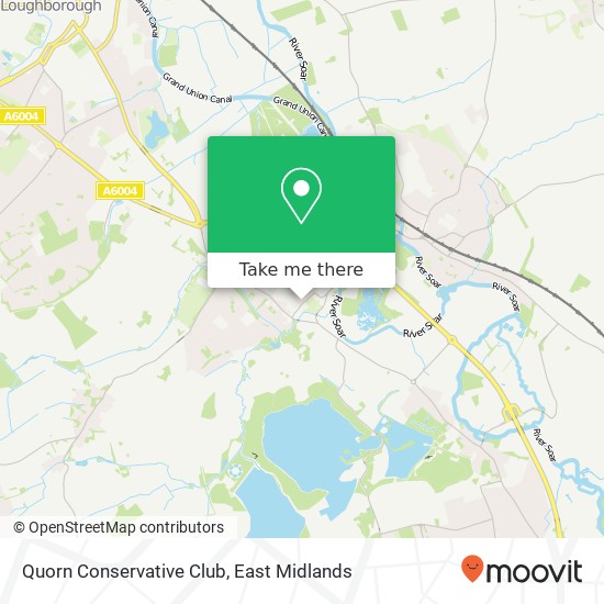 Quorn Conservative Club map
