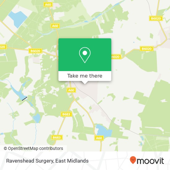 Ravenshead Surgery map