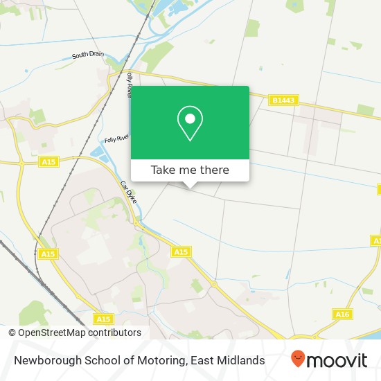 Newborough School of Motoring map