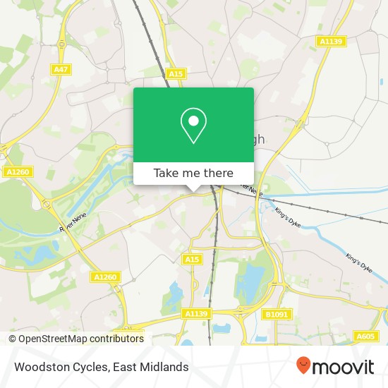 Woodston Cycles map