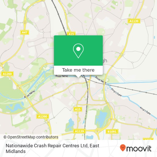Nationawide Crash Repair Centres Ltd map