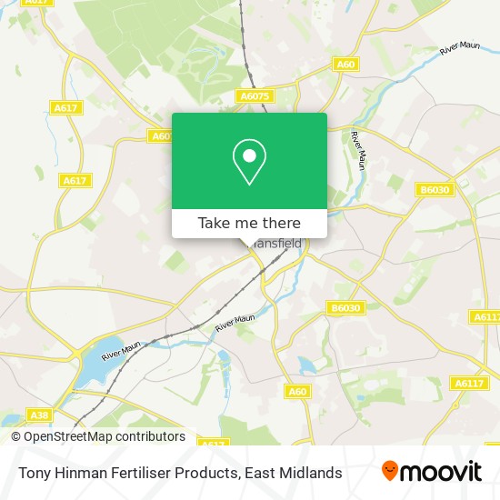 Tony Hinman Fertiliser Products map