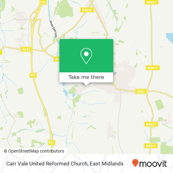 Carr Vale United Reformed Church map