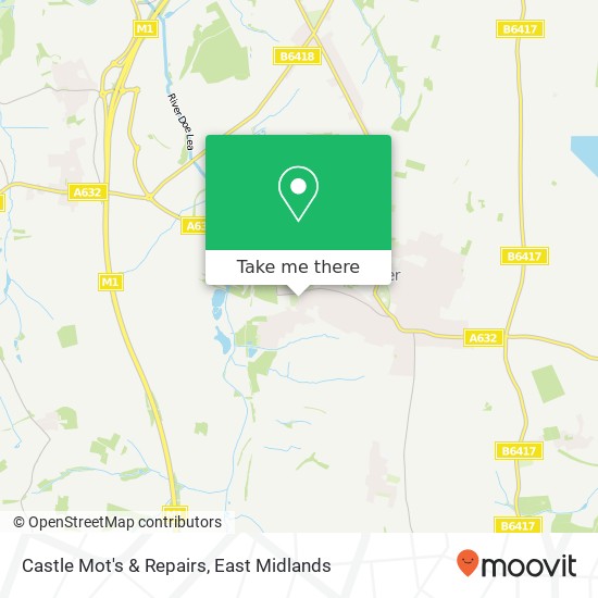Castle Mot's & Repairs map