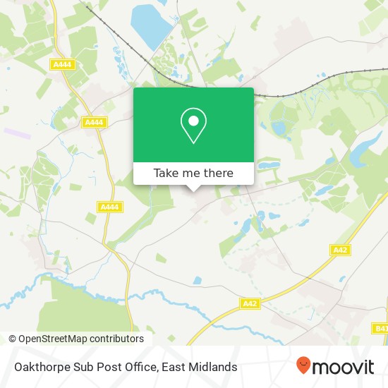 Oakthorpe Sub Post Office map