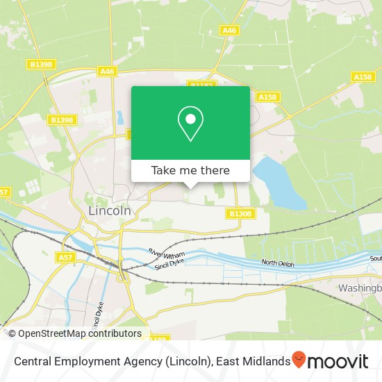 Central Employment Agency (Lincoln) map