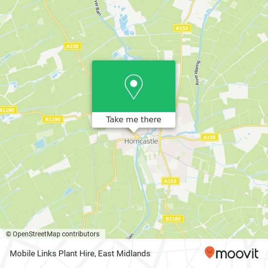 Mobile Links Plant Hire map