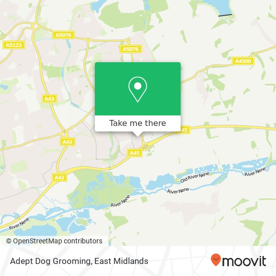 Adept Dog Grooming map