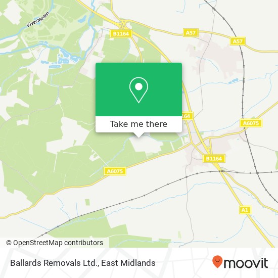 Ballards Removals Ltd. map