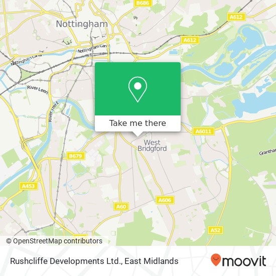 Rushcliffe Developments Ltd. map