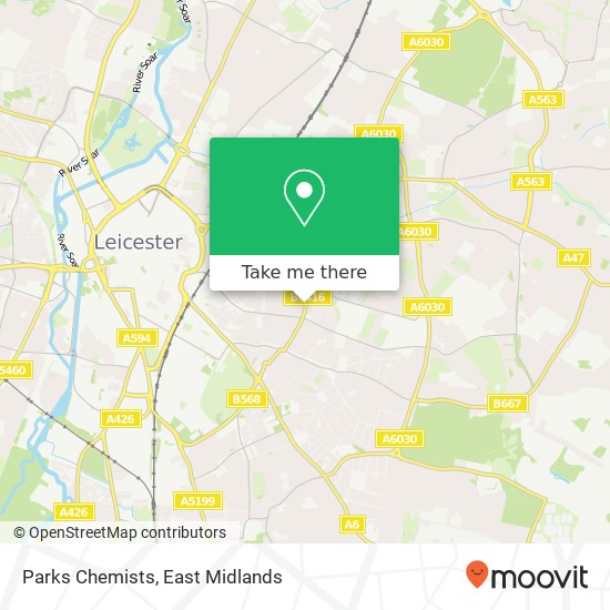 Parks Chemists map