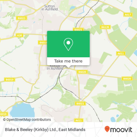 Blake & Beeley (Kirkby) Ltd. map