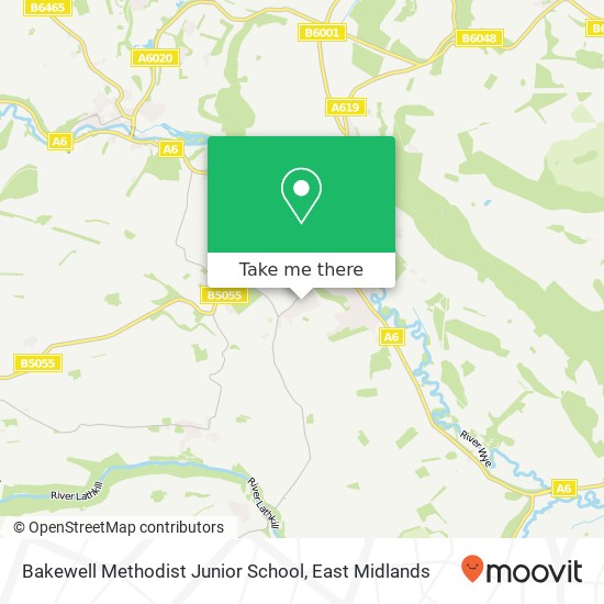 Bakewell Methodist Junior School map