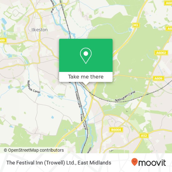 The Festival Inn (Trowell) Ltd. map