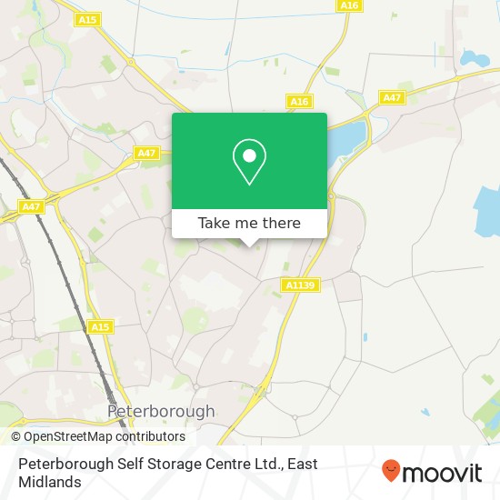 Peterborough Self Storage Centre Ltd. map