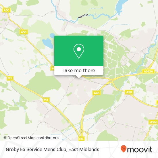 Groby Ex Service Mens Club map