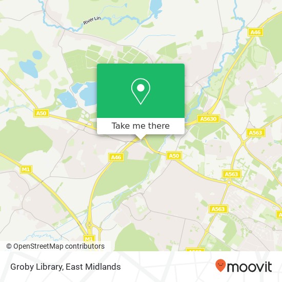 Groby Library map