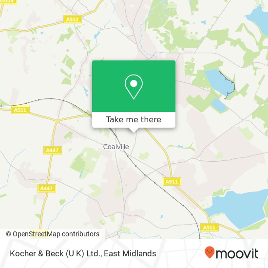 Kocher & Beck (U K) Ltd. map