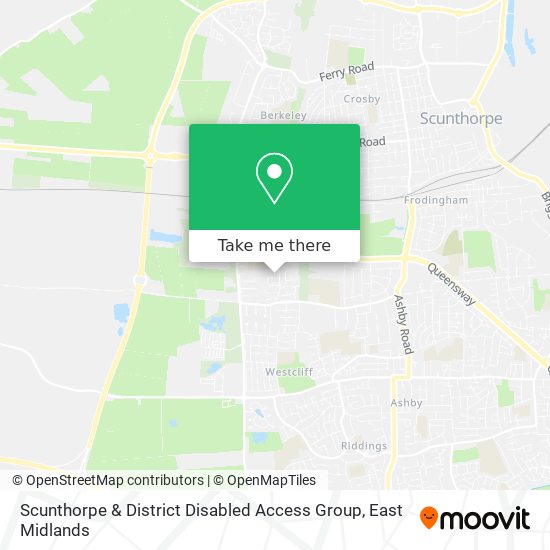 Scunthorpe & District Disabled Access Group map