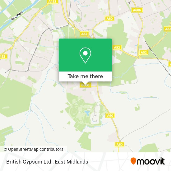 British Gypsum Ltd. map