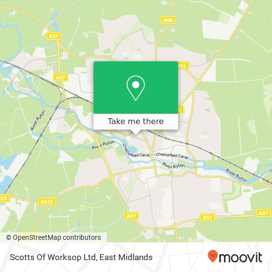 Scotts Of Worksop Ltd map