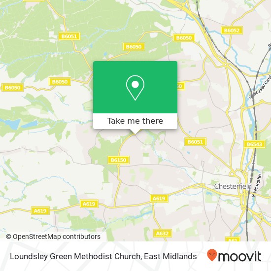 Loundsley Green Methodist Church map
