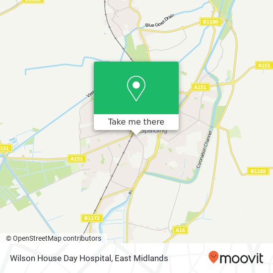 Wilson House Day Hospital map