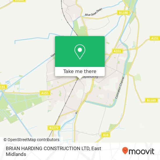 BRIAN HARDING CONSTRUCTION LTD map