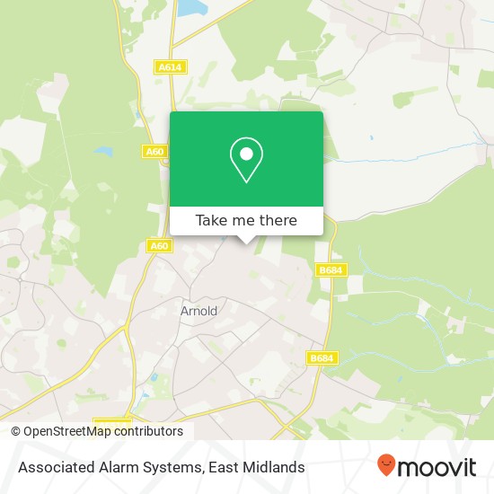Associated Alarm Systems map