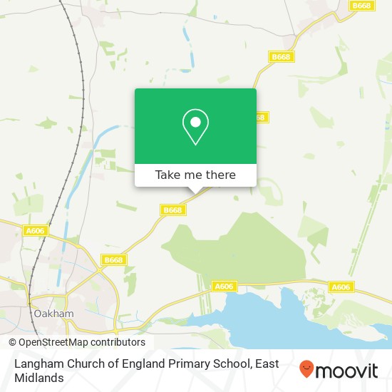 Langham Church of England Primary School map