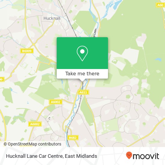 Hucknall Lane Car Centre map