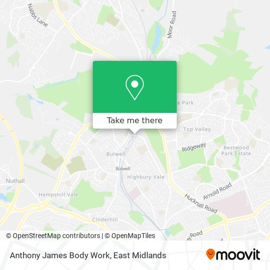 Anthony James Body Work map