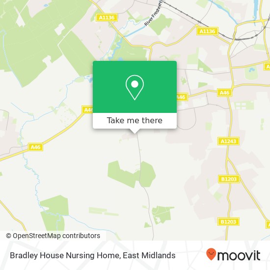 Bradley House Nursing Home map