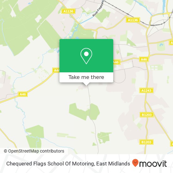 Chequered Flags School Of Motoring map