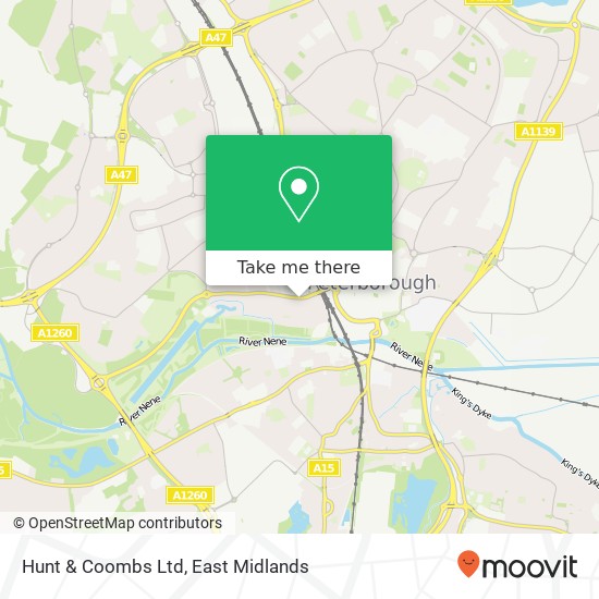 Hunt & Coombs Ltd map