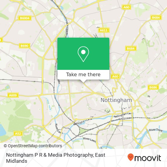 Nottingham P R & Media Photography map