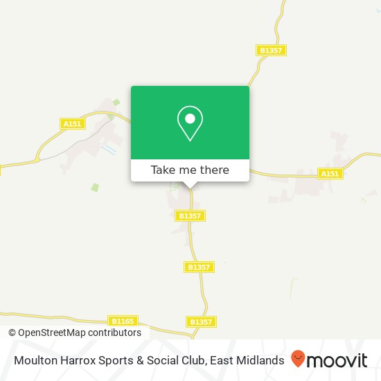 Moulton Harrox Sports & Social Club map
