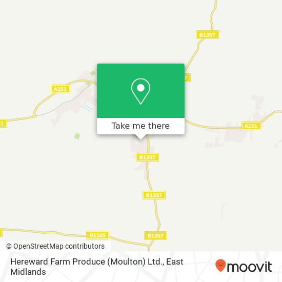 Hereward Farm Produce (Moulton) Ltd. map