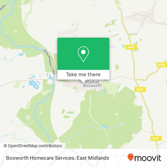 Bosworth Homecare Services map