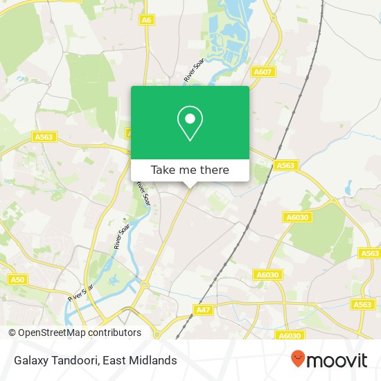 Galaxy Tandoori map