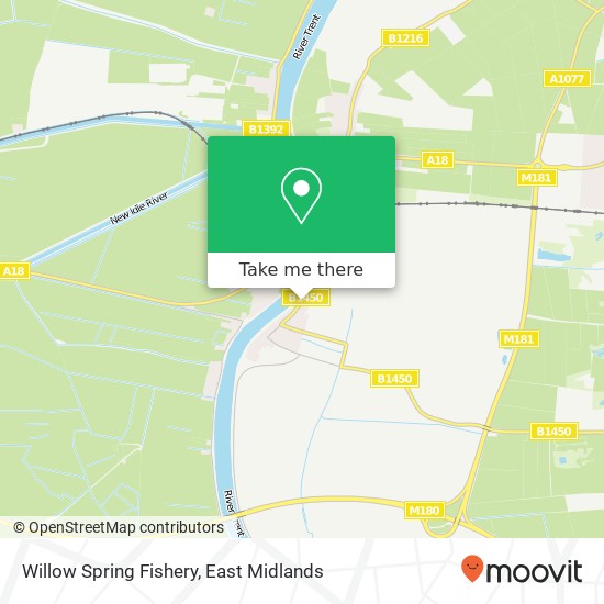 Willow Spring Fishery map