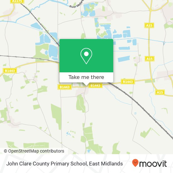 John Clare County Primary School map