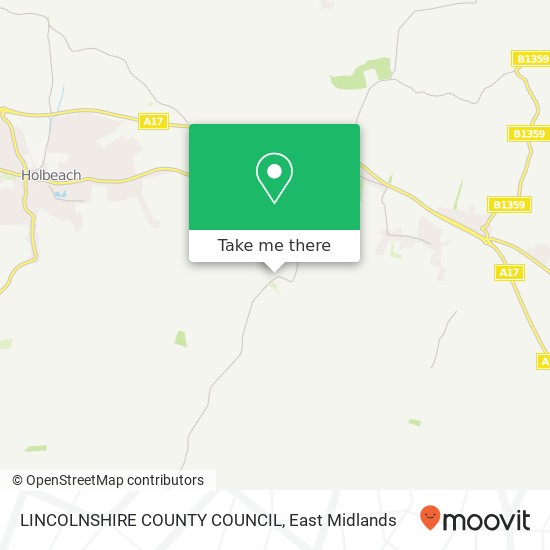 LINCOLNSHIRE COUNTY COUNCIL map