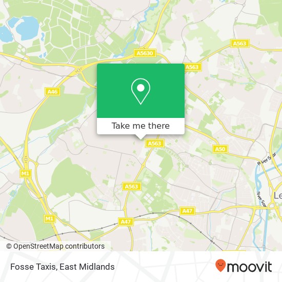 Fosse Taxis map