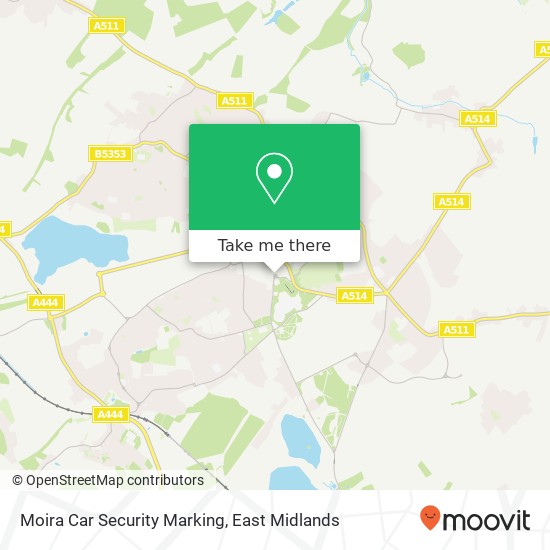 Moira Car Security Marking map