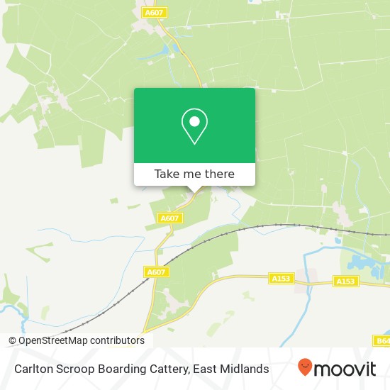 Carlton Scroop Boarding Cattery map