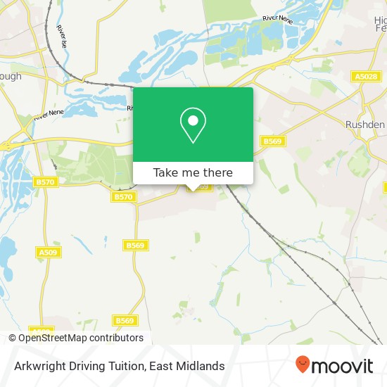 Arkwright Driving Tuition map