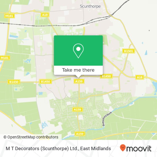 M T Decorators (Scunthorpe) Ltd. map